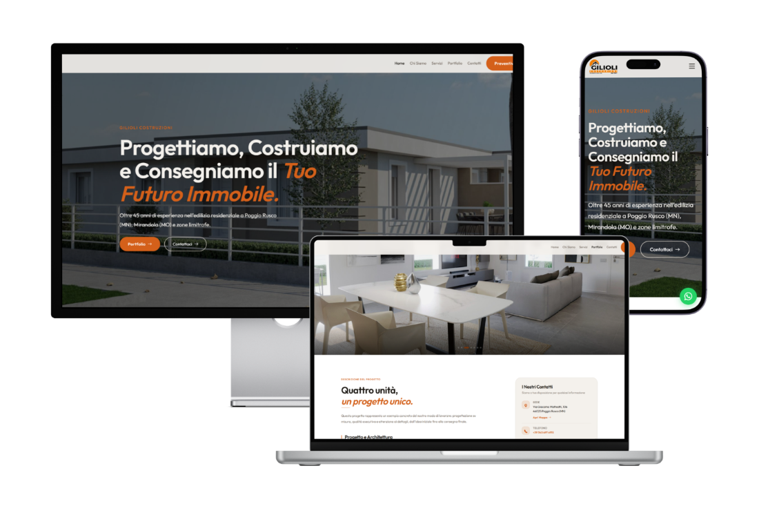 Anteprima sito Gilioli costruzioni