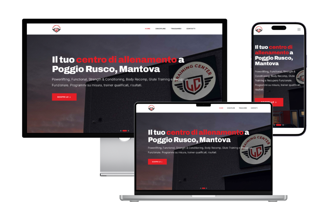 Anteprima sito LC Training